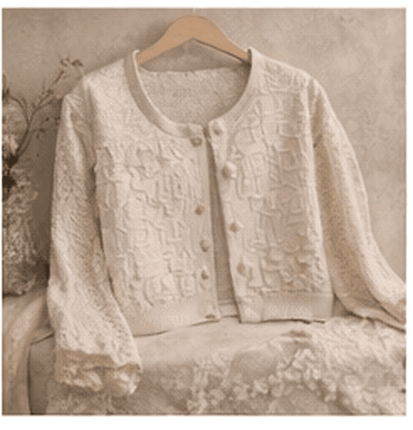 レースカーディガン（アイボリー）